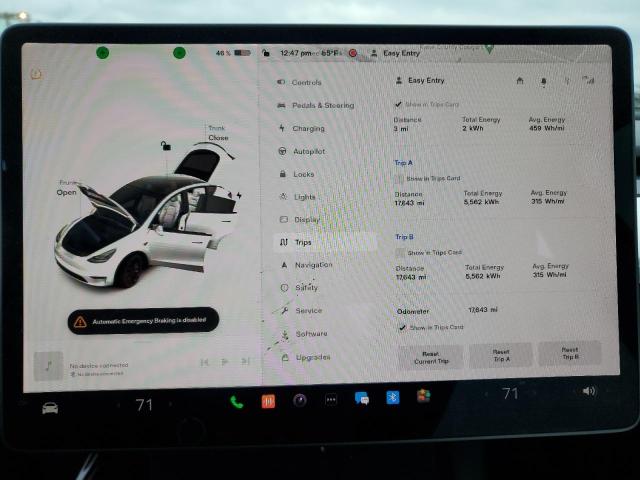 Photo 9 from auction – 2021 TESLA MODEL Y with VIN 5YJYGDEF8MF246563