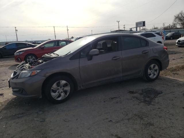HONDA CIVIC LX 2013 with VIN 19XFB2F57DE089033 - Photo from auction