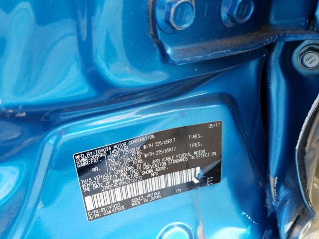 Photo 14 from auction – 2017 TOYOTA RAV4 LE with VIN JTMZFREV5HJ716722