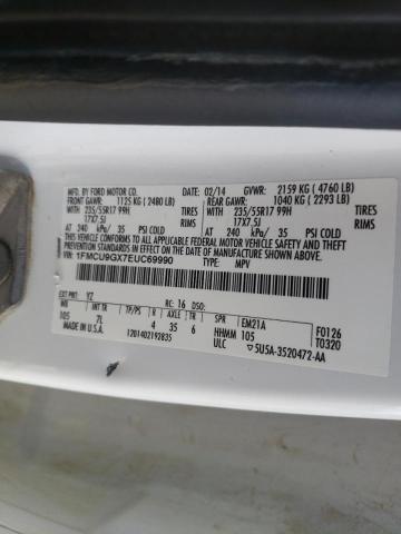 Photo 14 from auction – 2014 FORD ESCAPE SE with VIN 1FMCU9GX7EUC69990