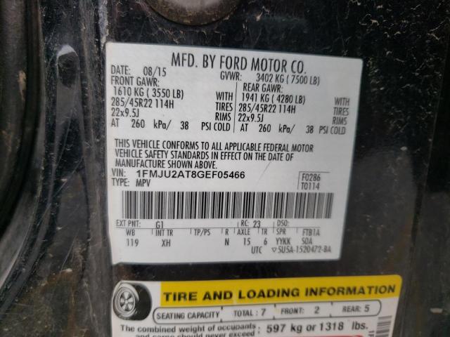 Photo 14 from auction – 2016 FORD EXPEDITION with VIN 1FMJU2AT8GEF05466