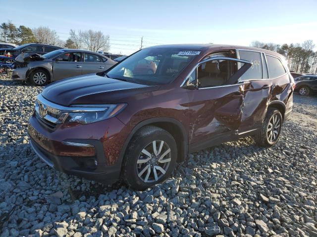 HONDA PILOT EXL 2021 with VIN 5FNYF6H56MB093344 - Photo from auction