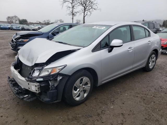 HONDA CIVIC LX 2013 with VIN 19XFB2F54DE064848 - Photo from auction