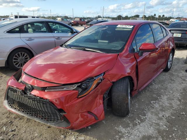 TOYOTA COROLLA LE 2021 with VIN JTDVPMAE2MJ121129 - Photo from auction