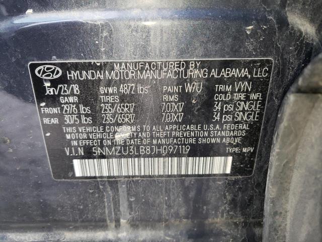 Photo 14 from auction – 2018 HYUNDAI SANTA FE S with VIN 5NMZU3LB8JH097119