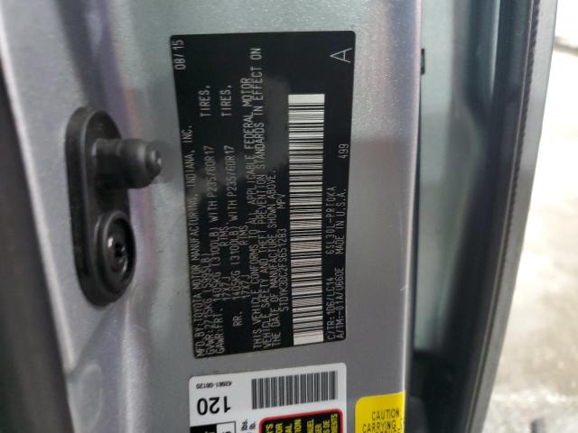 Photo 14 from auction – 2015 TOYOTA SIENNA XLE with VIN 5TDYK3DC2FS651283