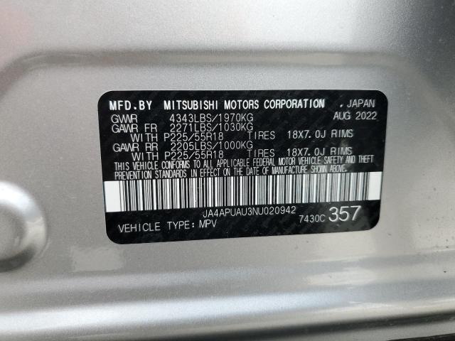 Photo 14 from auction – 2022 MITSUBISHI OUTLANDER with VIN JA4APUAU3NU020942