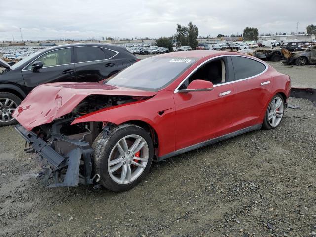 TESLA MODEL S 85 2015 with VIN 5YJSA1H21FFP79601 - Photo from auction