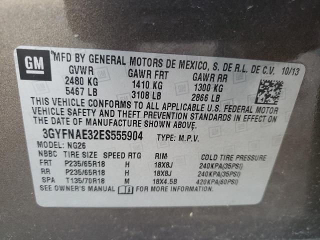 Photo 14 from auction – 2014 CADILLAC SRX with VIN 3GYFNAE32ES555904