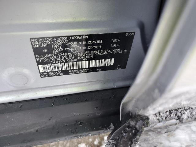 Photo 14 from auction – 2020 TOYOTA RAV4 XSE with VIN JTMEWRFV8LD543878