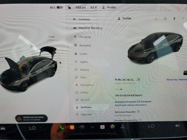 Photo 9 from auction – 2018 TESLA MODEL 3 with VIN 5YJ3E1EA9JF156613