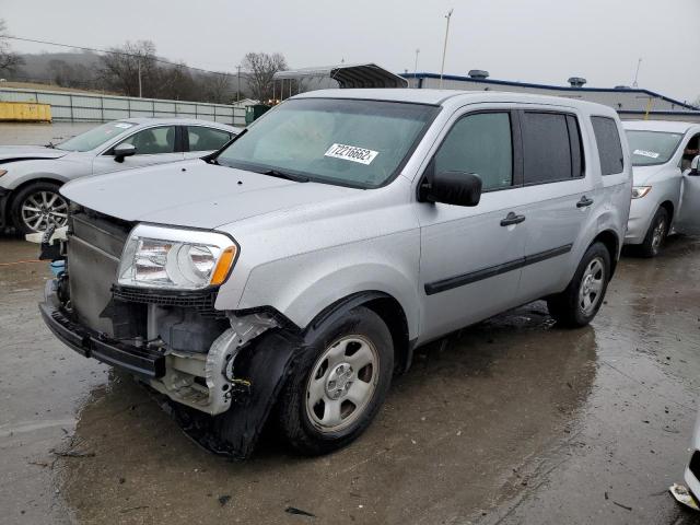 HONDA PILOT LX 2012 with VIN 5FNYF3H23CB013095 - Photo from auction