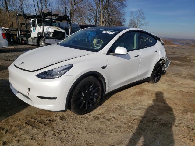 TESLA MODEL Y 2021 with VIN 5YJYGDEE1MF254690 - Photo from auction