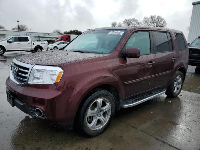 HONDA PILOT EXL 2013 with VIN 5FNYF3H53DB010600 - Photo from auction