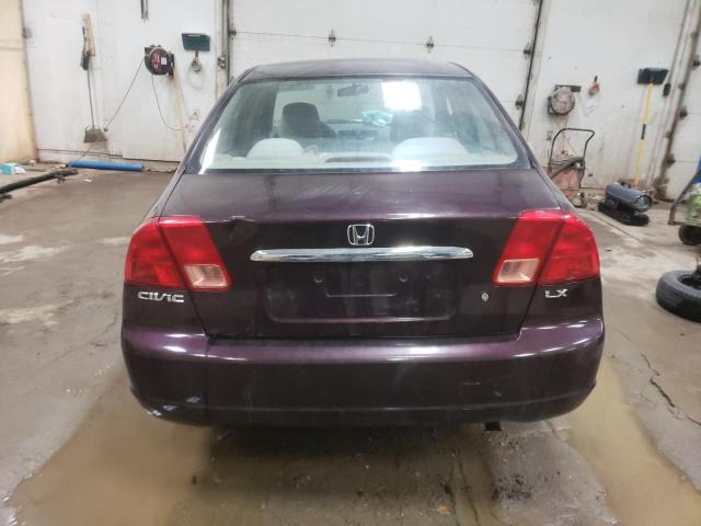 Photo 6 from auction – 2001 HONDA CIVIC LX with VIN 1HGES16571L044863