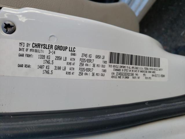 Photo 14 from auction – 2014 DODGE GRAND CARA with VIN 2C4RDGCG5ER321509