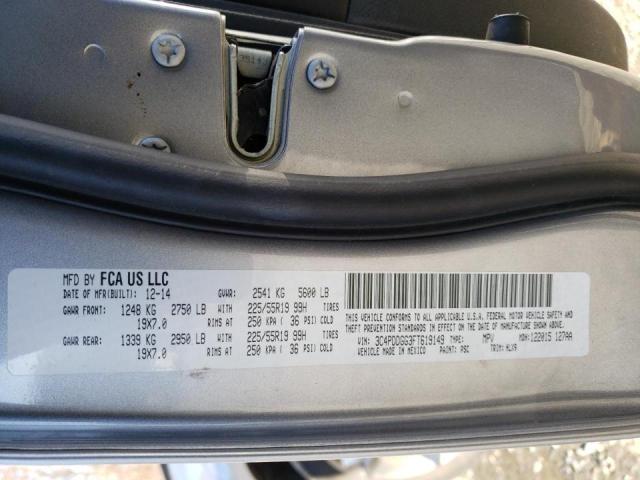 Photo 14 from auction – 2015 DODGE JOURNEY CR with VIN 3C4PDDGG3FT619149
