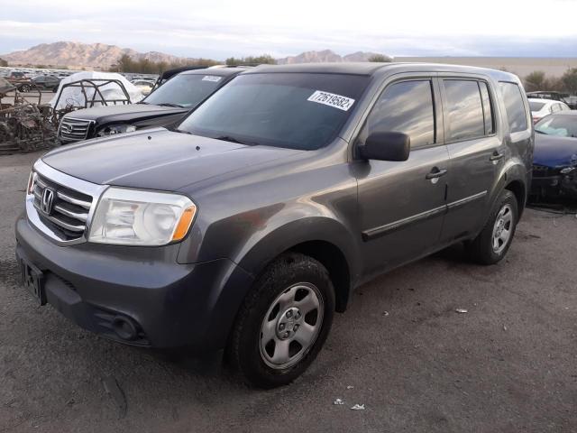 HONDA PILOT LX 2013 with VIN 5FNYF3H24DB025323 - Photo from auction