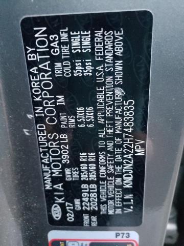 Photo 14 from auction – 2017 KIA SOUL with VIN KNDJN2A22H7483835