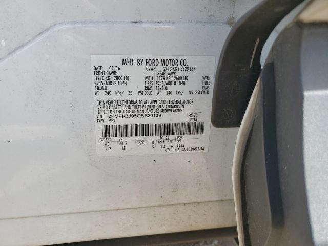 Photo 14 from auction – 2016 FORD EDGE SEL with VIN 2FMPK3J95GBB30139