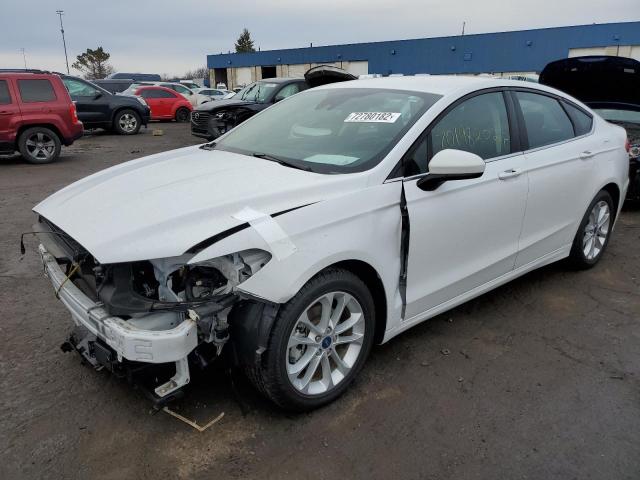 FORD FUSION SE 2020 with VIN 3FA6P0LU5LR194331 - Photo from auction