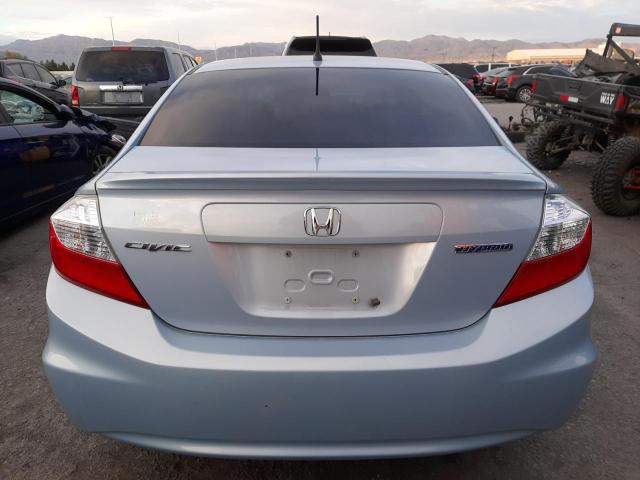 Photo 6 from auction – 2012 HONDA CIVIC HYBR with VIN JHMFB4F38CS002695