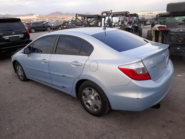 Photo 2 from auction – 2012 HONDA CIVIC HYBR with VIN JHMFB4F38CS002695