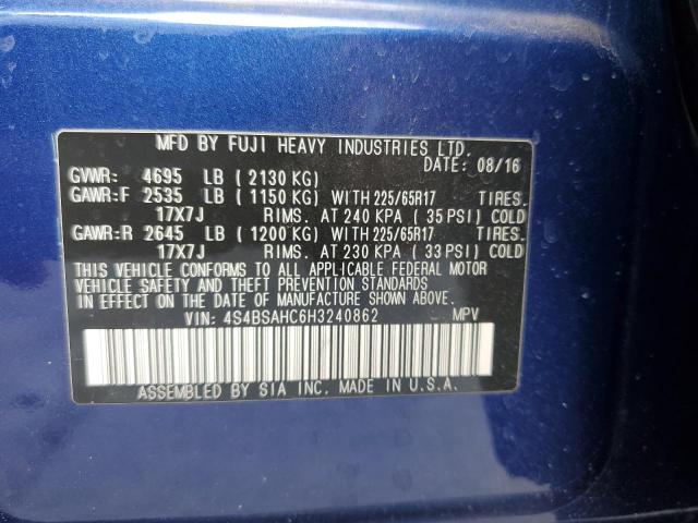Photo 14 from auction – 2017 SUBARU OUTBACK 2. with VIN 4S4BSAHC6H3240862