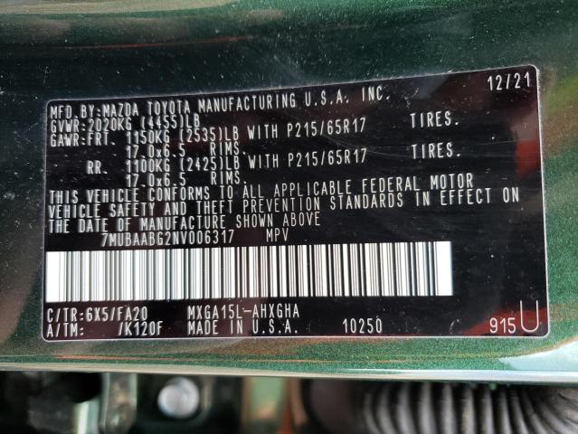 Photo 14 from auction – 2022 TOYOTA COROLLA CR with VIN 7MUBAABG2NV006317