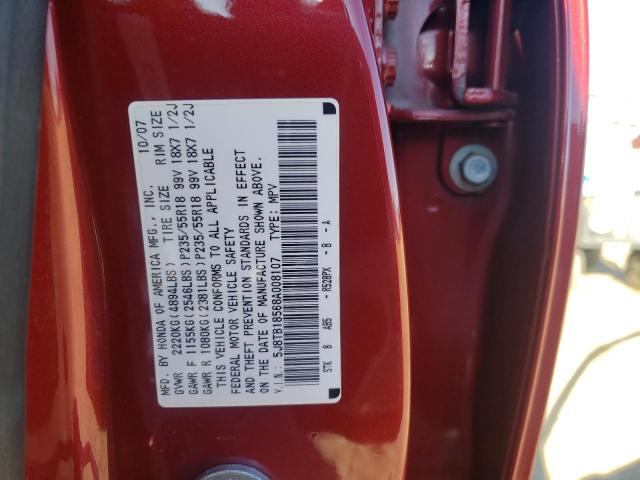Photo 14 from auction – 2008 ACURA RDX TECHNO with VIN 5J8TB18568A008107