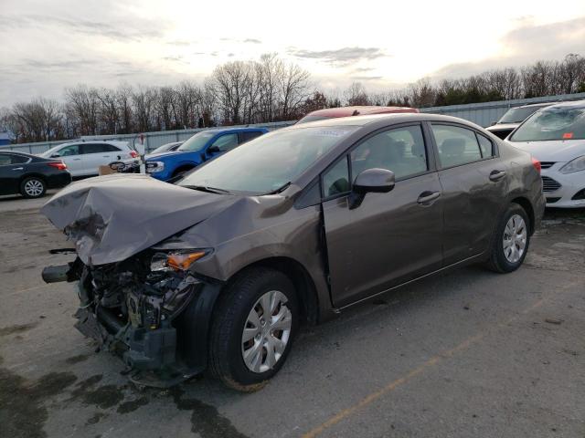 HONDA CIVIC LX 2012 with VIN 19XFB2F51CE030252 - Photo from auction