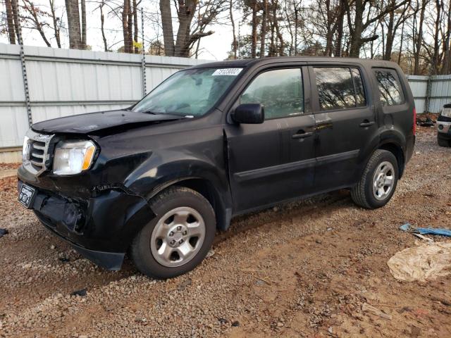 HONDA PILOT LX 2013 with VIN 5FNYF3H2XDB041963 - Photo from auction