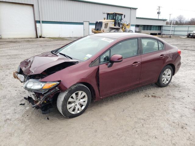 HONDA CIVIC LX 2012 with VIN 2HGFB2F50CH592441 - Photo from auction
