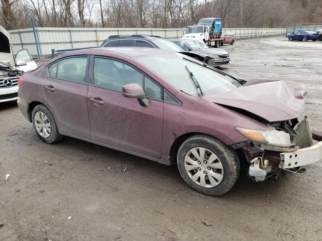 Photo 4 from auction – 2012 HONDA CIVIC LX with VIN 2HGFB2F52CH501296