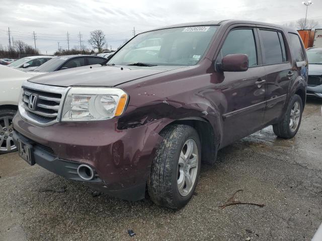 HONDA PILOT EXL 2015 with VIN 5FNYF4H65FB017887 - Photo from auction
