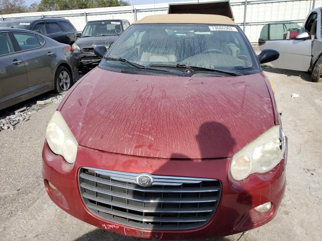 Photo 5 from auction – 2004 CHRYSLER SEBRING LI with VIN 1C3EL65R34N260798