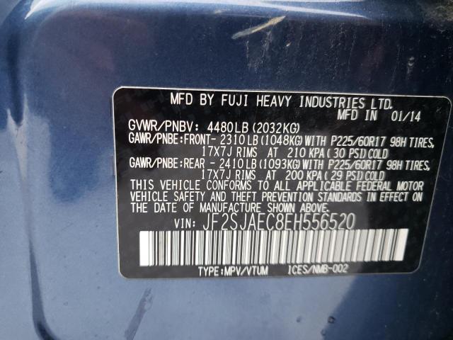 Photo 14 from auction – 2014 SUBARU FORESTER 2 with VIN JF2SJAEC8EH556520