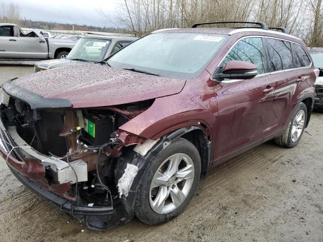 TOYOTA HIGHLANDER 2015 with VIN 5TDDKRFH4FS192624 - Photo from auction