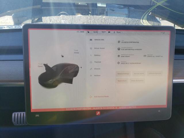 Photo 9 from auction – 2021 TESLA MODEL 3 with VIN 5YJ3E1EC6MF984706
