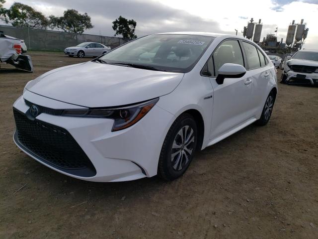 TOYOTA COROLLA LE 2020 with VIN JTDEBRBE2LJ027017 - Photo from auction