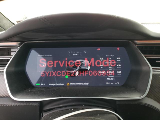 Photo 9 from auction – 2017 TESLA MODEL X with VIN 5YJXCDE2XHF060954
