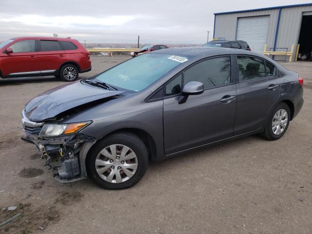 HONDA CIVIC LX 2012 with VIN 2HGFB2F55CH586389 - Photo from auction
