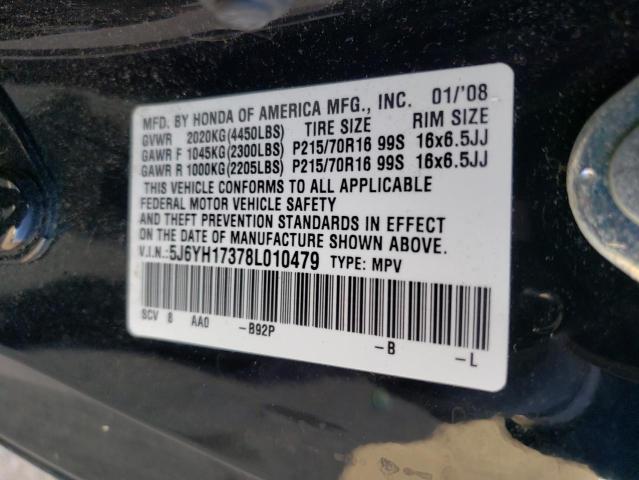 Photo 14 from auction – 2008 HONDA ELEMENT LX with VIN 5J6YH17378L010479