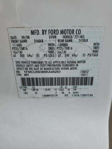 Photo 14 from auction – 2009 FORD ESCAPE HYB with VIN 1FMCU59389KA49293