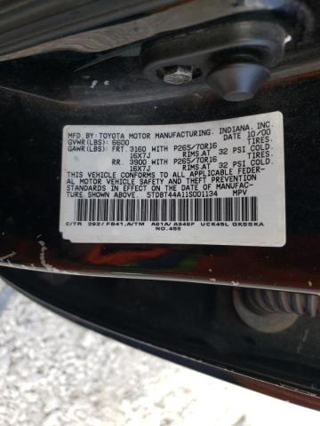 Photo 14 from auction – 2001 TOYOTA SEQUOIA SR with VIN 5TDBT44A11S001134