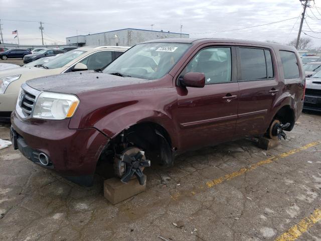 HONDA PILOT EXL 2015 with VIN 5FNYF4H5XFB002549 - Photo from auction