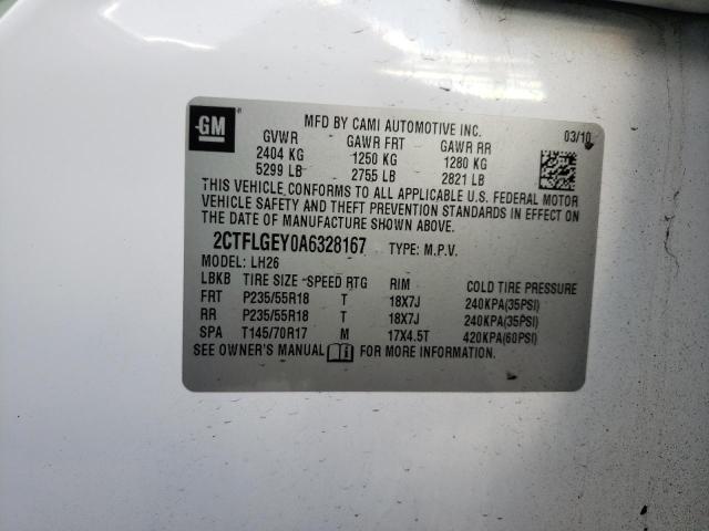Photo 14 from auction – 2010 GMC TERRAIN SL with VIN 2CTFLGEY0A6328167