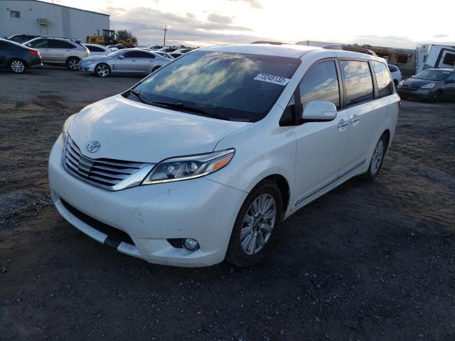 TOYOTA SIENNA XLE 2017 with VIN 5TDYZ3DC1HS773891 - Photo from auction