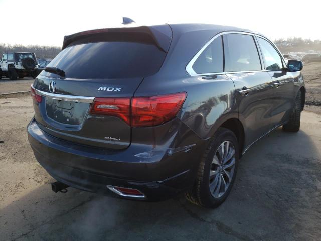 Photo 3 from auction – 2016 ACURA MDX TECHNO with VIN 5FRYD4H45GB032930