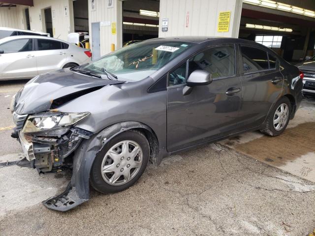 HONDA CIVIC LX 2012 with VIN 2HGFB2E58CH553341 - Photo from auction